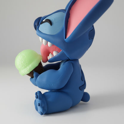 Stitch a comer gelado