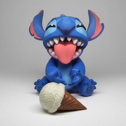 Stitch a comer gelado