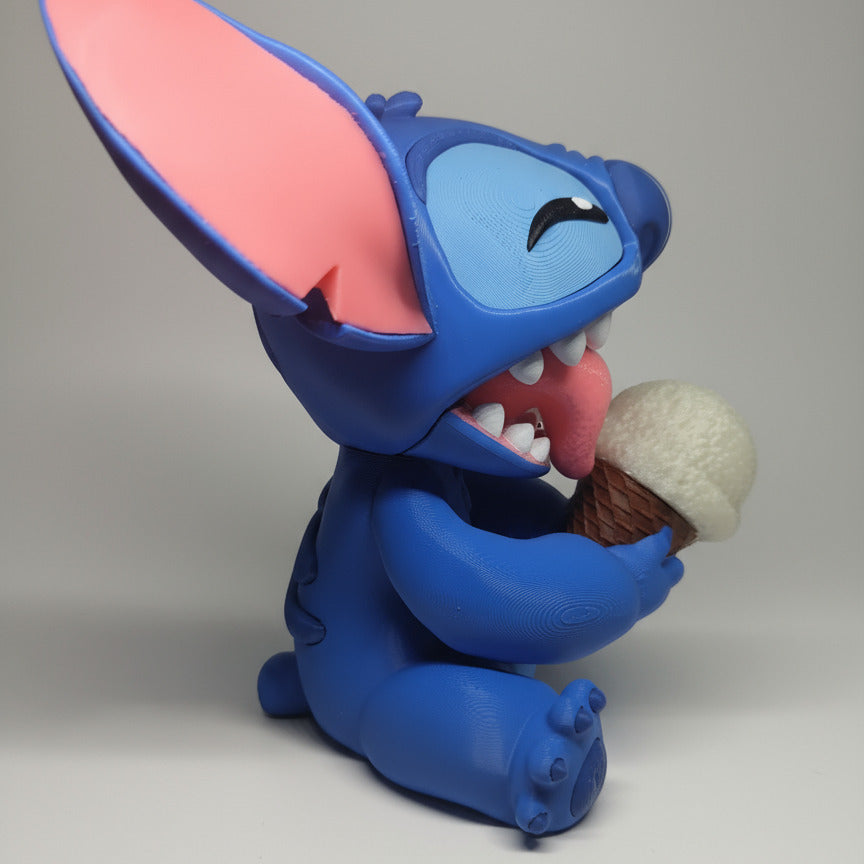 Stitch a comer gelado