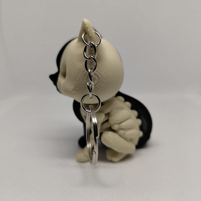 Porta-chaves Gato Meio-Esqueleto