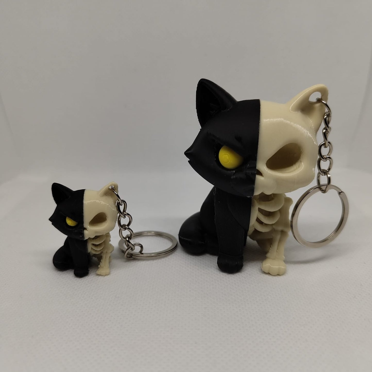 Porta-chaves Gato Meio-Esqueleto